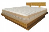 LaJolla Platform Bed Frame. Natural Oak. Sustainably harvested will properly support and mattress including memory foam, latex and softside waterbeds