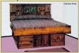 Carolina Rose Solid Pine Hardside Waterbed Base