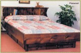 Pinewood Solid Pine Hardside Waterbed Bed Frame