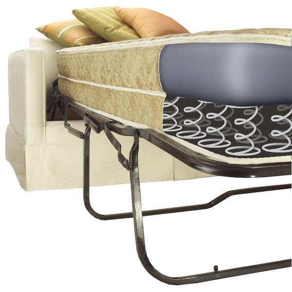 The Leggett and Platt Air Dream air-over-coil mattress cutaway